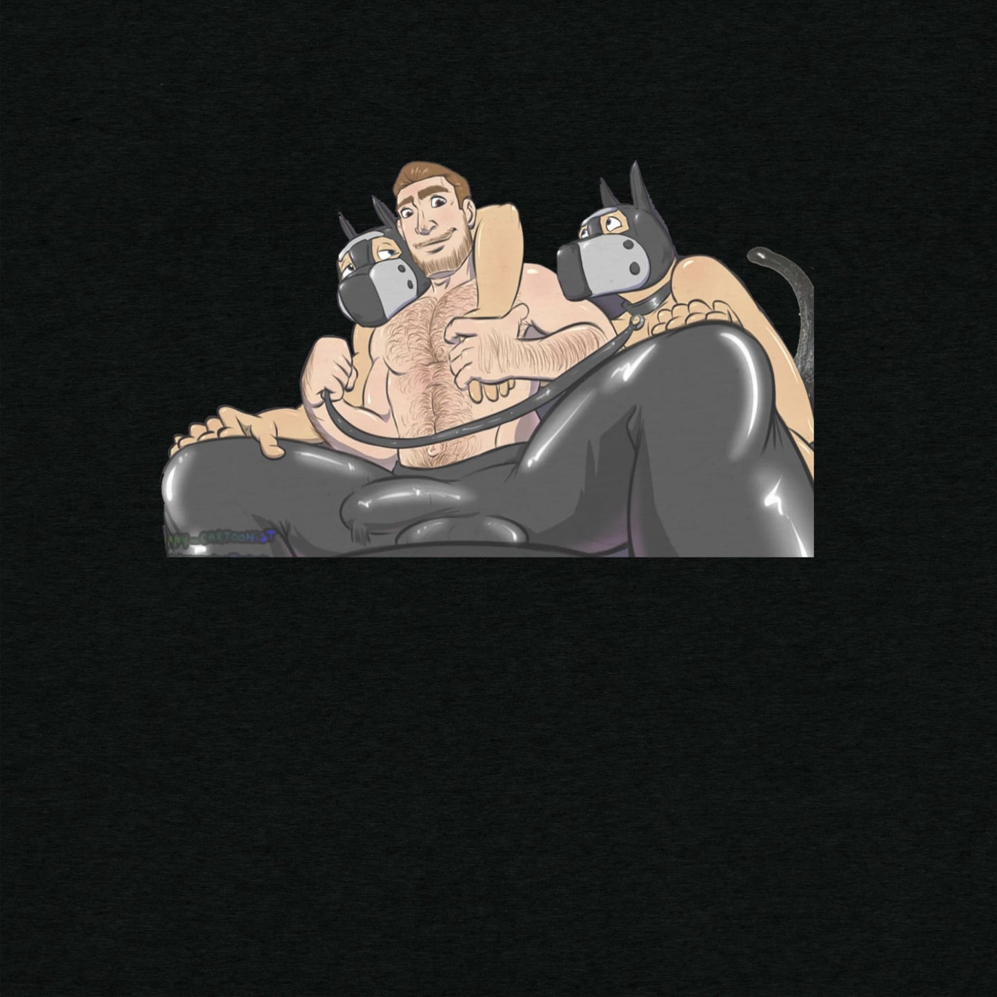 Unisex Tri Blend T-Shirt Solid Black Triblend Front